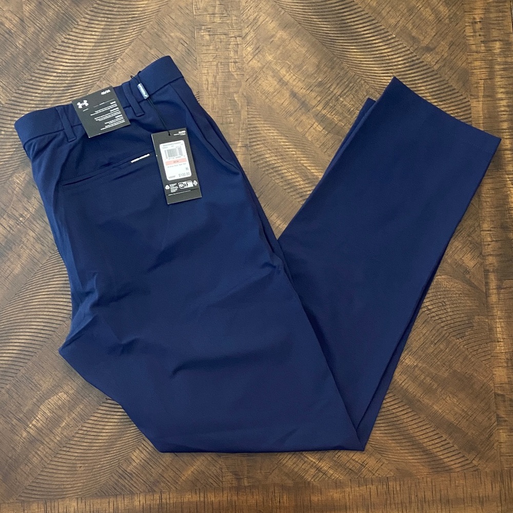 Under Armour Men's Dark Blue Golf Pants - Taper